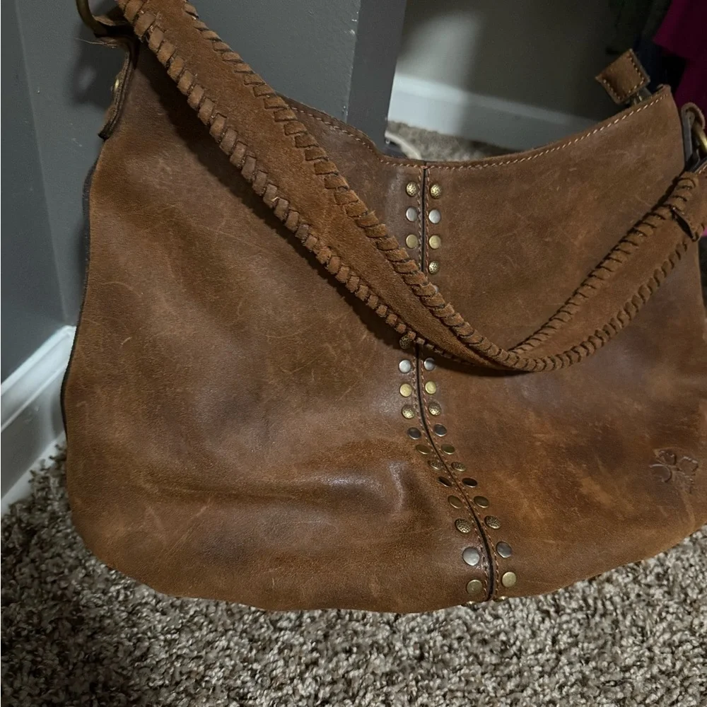 Patricia Nash New Brown Leather Hobo Bag - Picture 5 of 8
